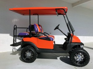 Clemson Tigers Custom Club Car Precedent Golf Cart 02